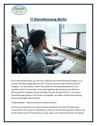 it dienstleistung berlin