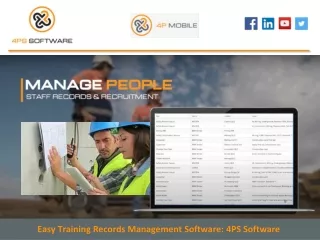 Easy Training Records Management Software: 4PS Software