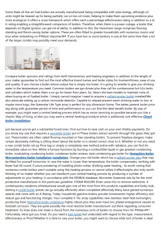 20 Things You Should Know About North Yorkshire boiler installation