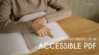 Standards of accessible PDF