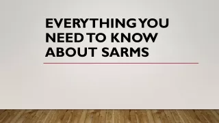 everything you need to know about sarms