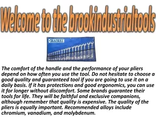 welcome to the brookindustrialtools