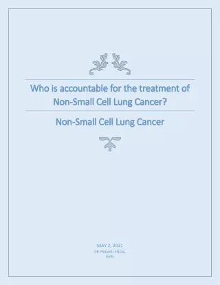 Treatment of Non-Small Cell Lung Cancer