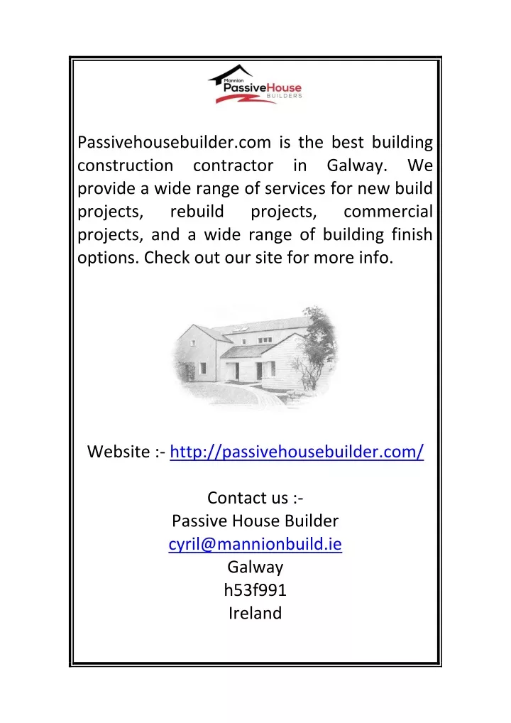 passivehousebuilder com is the best building