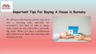 Important Tips For Buying A House in Burnaby