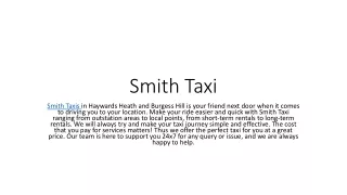 smith taxi