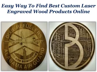 Easy Way To Find Best Custom Laser Engraved Wood Products Online