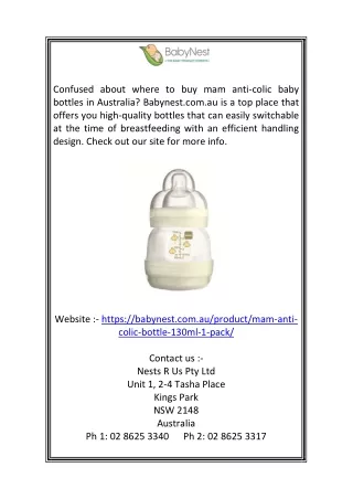 Mam Bottles Breastfeeding  Babynest.com.au