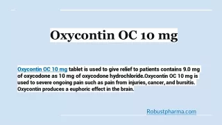 Oxycontin OC 10 mg,  1-909-545-6717