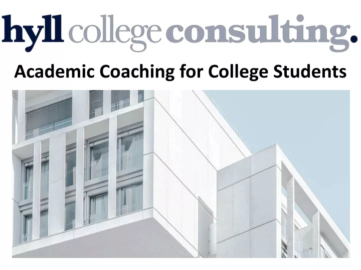 academic coaching for college students