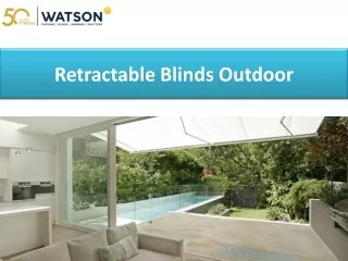retractable blinds outdoor
