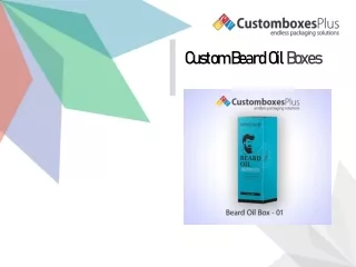 Get Latest Design Custom Beard Oil Boxes at Custom Boxes Plus