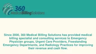 Florida Emergency Physicians Billing Services - 360 Medical Billing Solutions