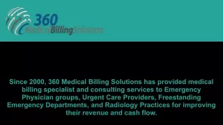 California  Emergency Physician Billing Services - 360 Medical Billing Solutions