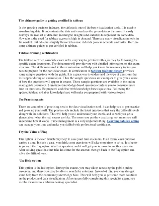The ultimate guide to getting certified in tableau