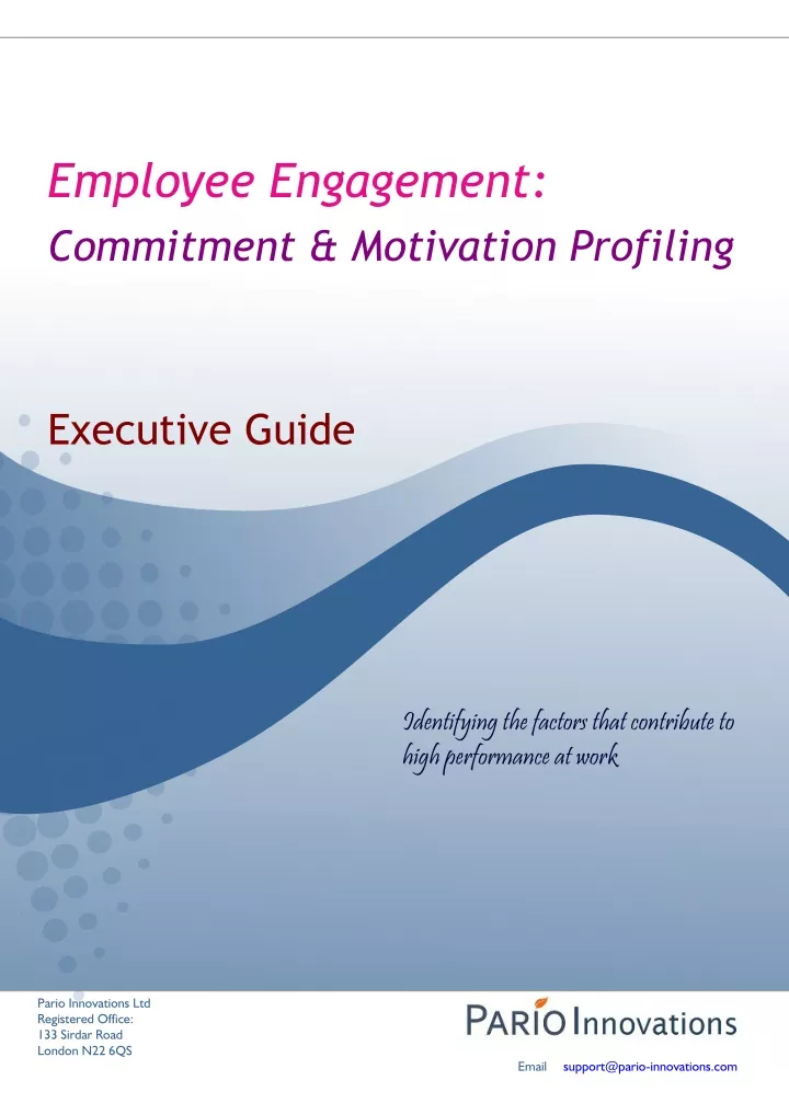 employee engagement commitment motivation