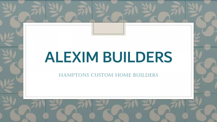 alexim builders