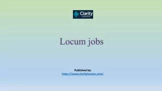 locum jobs
