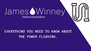 Everything you need to know about the power flushing  James Winney