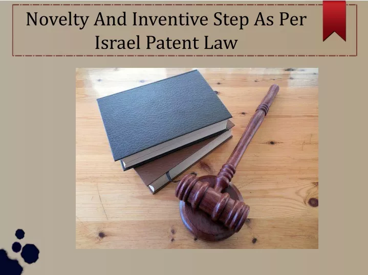 novelty and inventive step as per israel patent law