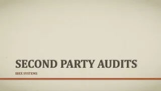 second party audits