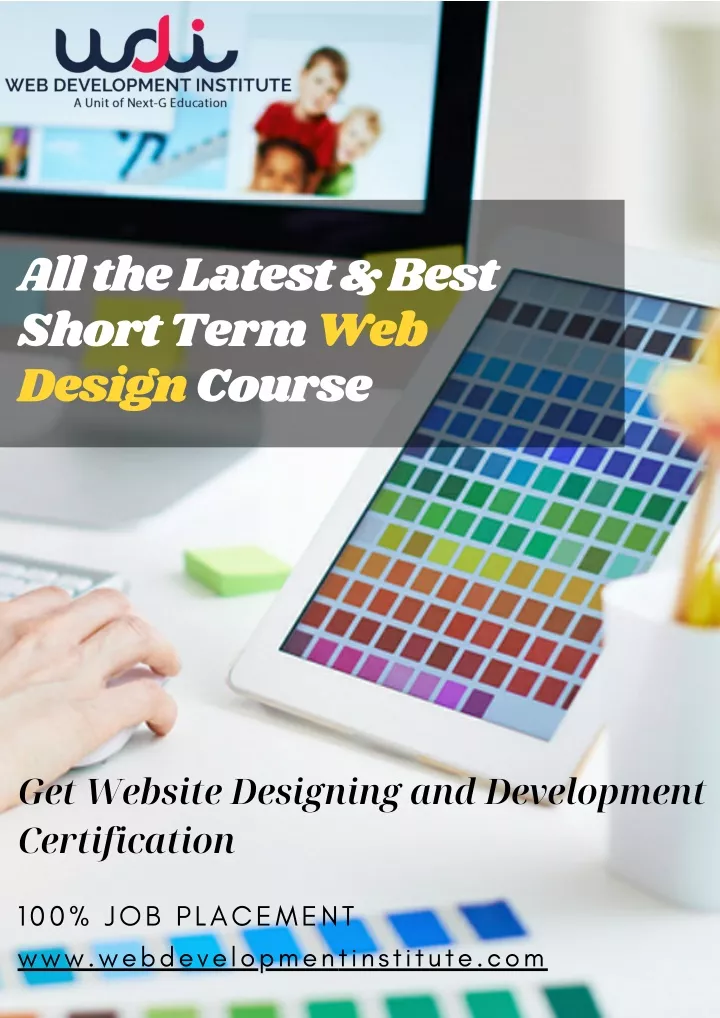 all the latest best short term web design course