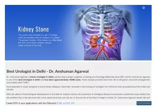 Dr. Anshuman Agarwal - Best Urologist In Delhi