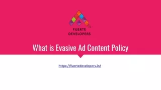 what is evasive ad content policy