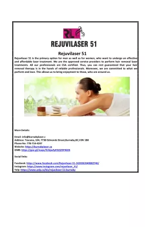 Rejuvilaser 51