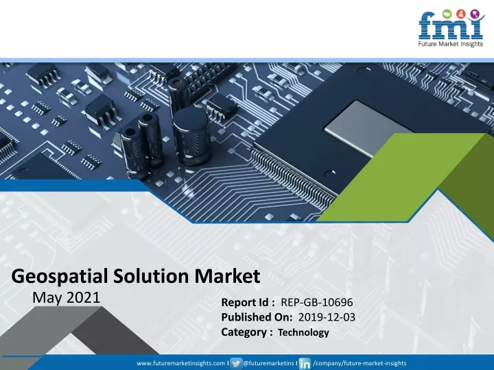 geospatial solution market may 2021