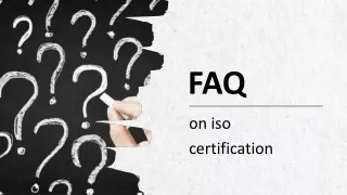 FAQ on ISO certification