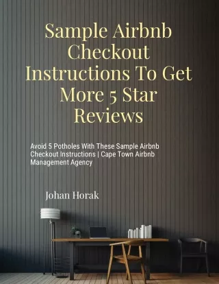 sample airbnb checkout instructions to get more