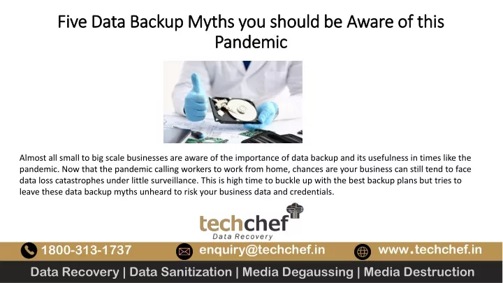 five data backup myths you should be aware of this pandemic
