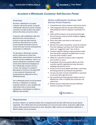 fact sheet