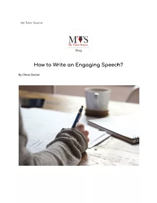 How to Write an Engaging Speech