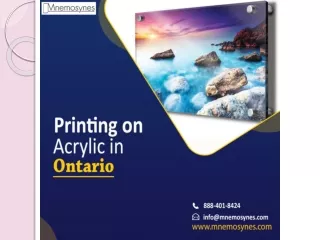 Printing on Acrylic in Ontario