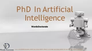 PhD in Artificial Intellegence