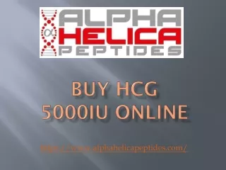 Buy HCG 5000iu Online in USA- Alpha Helica Peptides