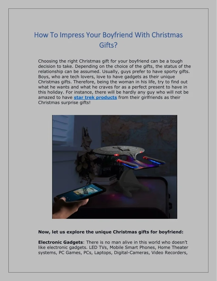 PPT - How to impress your boyfriend with Christmas Gifts PowerPoint ...