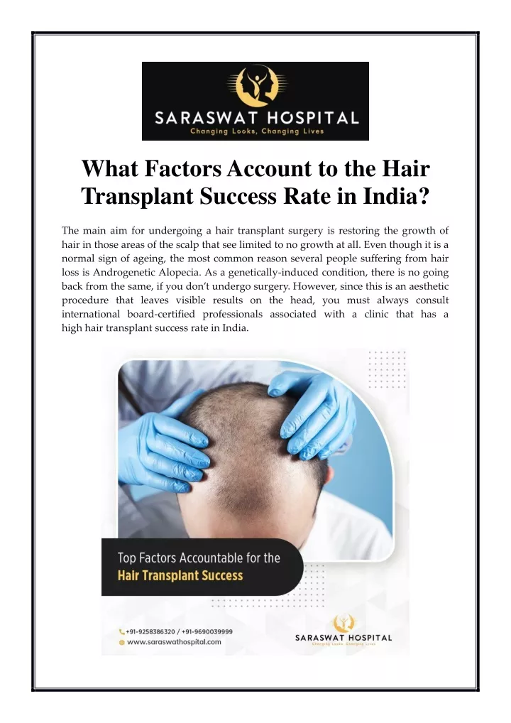 what factors account to the hair transplant