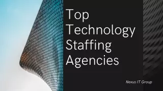 Top Technology Staffing Agencies
