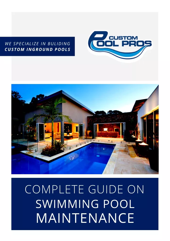 we specialize in buliding custom inground pools