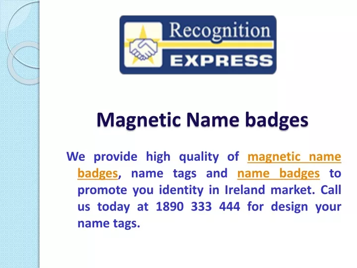 magnetic name badges