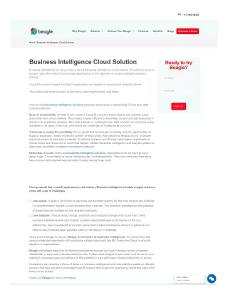 Business Intelligence And Analytics Platforms - Beagle