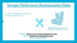 scrape deliveroo restaurants data