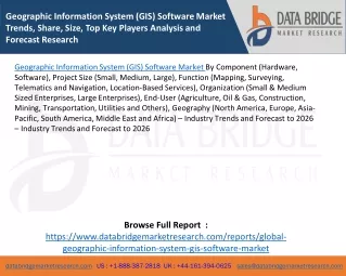 geographic information system gis software market