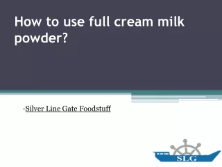 How to use full cream milk powder (1)