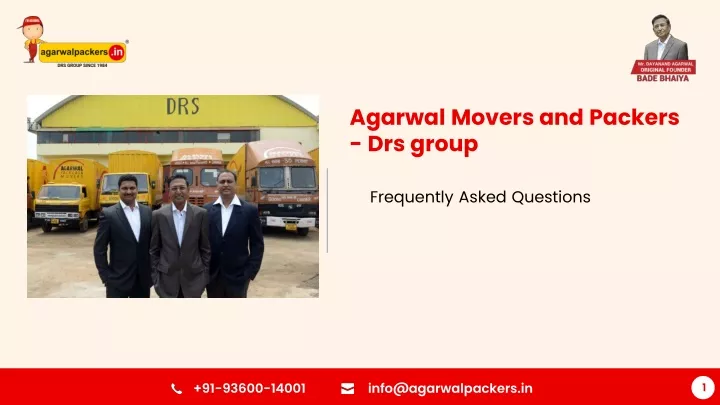 agarwal movers and packers drs group