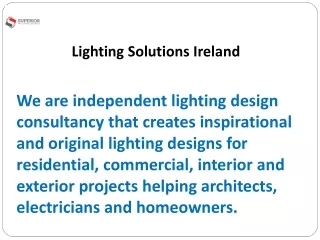 Lighting Solutions Ireland