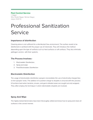 pest control service 1 sagar shiv shakti nagar